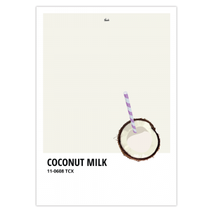 Affiche inspiration Pantone beige lait de coco
