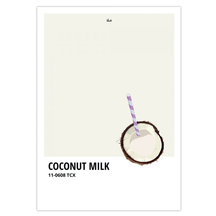 Affiche inspiration Pantone beige lait de coco